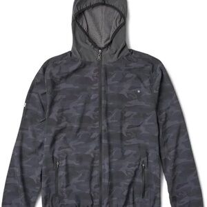 Vuori Men's Gray Camouflage Windbreaker